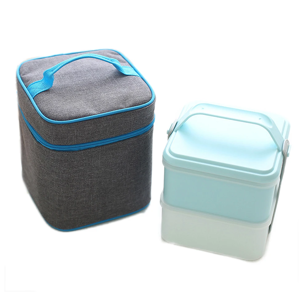

Oxford Lunch Bag and Lunch Box Set Lunch Bag Kids Cooler Thermal Bag Insulation Board Preservation Ice Portable Picnic Lunch Box