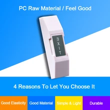 Eseye Fireproof Mini Exit Button Emergency Door Release Exit Push Panic Button Panel For Electric Door Access Control System Eseye Fireproof Mini Exit Button Emergency Door Release Exit Push Panic Button Panel For Electric Door Access Control System