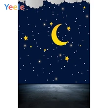 Yeele Vinyl Moon Star Night Sky Cartoon Photography Background Children Party Photographic Backdrop For Photo Studio