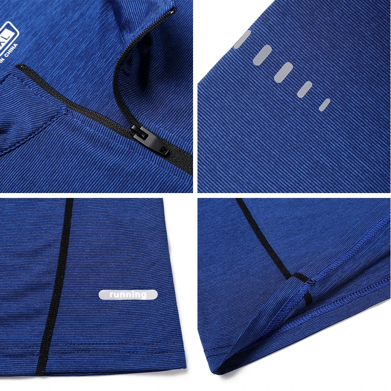 Running Long Shirts Men Quick Dry Workout Compression Sports Gym Exercises 2018 Outdoor Mountaineer Training Shirts Hot Man