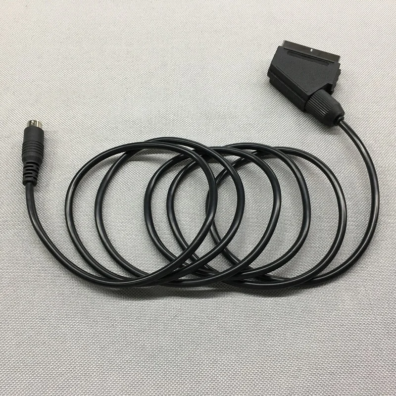 FZQWEG 1 8M 6FT RGB Scart AV Cable Lead Audio Video Connector for Genesis Megadrive 2