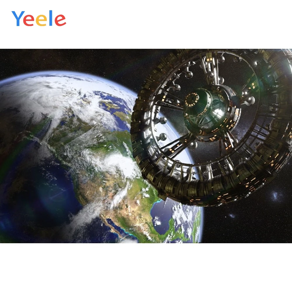 

Yeele Earth Universe Spacecraft Space Children Birthday Party Photograph Backdrop Boy Photocall Background For Photo Studio
