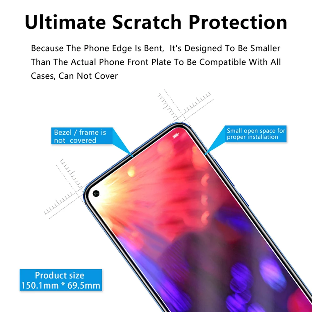 Для Huawei Honor View 20 V V20 2 шт. View20 закаленное стекло для защиты экрана на V30 10i 8X 8A 8S