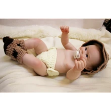 Настоящее касание 51 см полное тело силикона Reborn Baby Doll игрушки новорожденный мальчик кукла подарки на Рождество и день рождения подарок Bathe игрушка