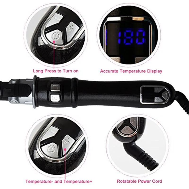 Skup 25 mm lokówka automatyczna rolka tytanowa lokówka profesjonalna lokówka Wave narzędzia do stylizacji włosów z długim klipsem