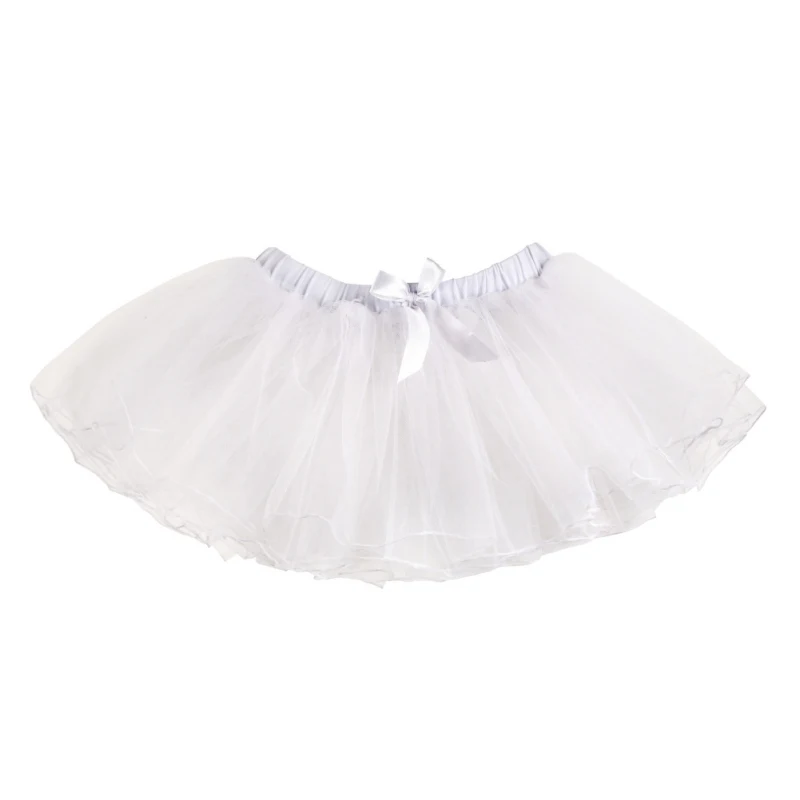 Новая детская юбка для гимнастики и танцев, трехслойная газовая юбка-американка для занятий балетом, короткая юбка для танцев