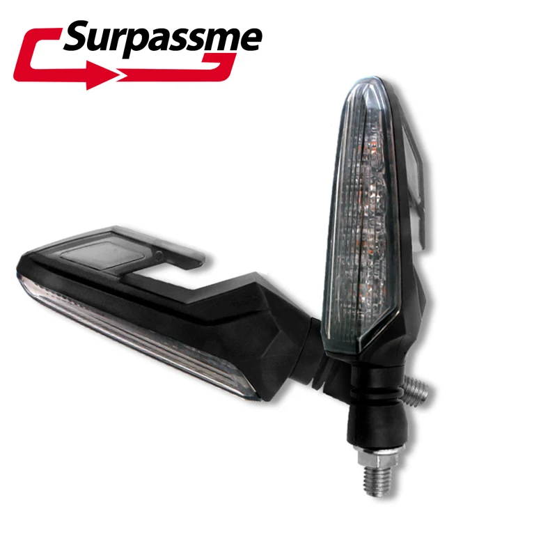 

Pair Motorcycle LED Turn Signal Blinker Indicator Flasher Lamp Motocross Racing Scooter Warning Lights for KTM Kawasaki Yamaha