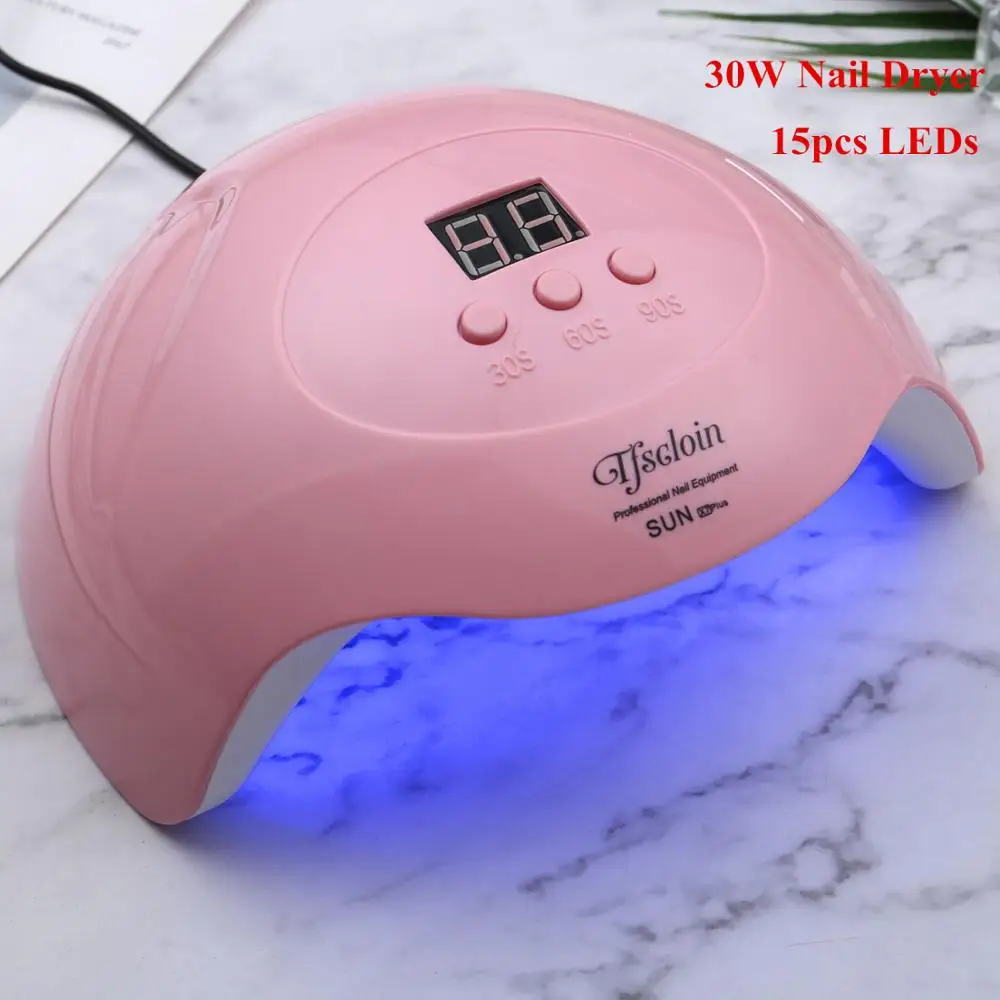 

SUN X7plus 45W UV Lamp LED Nail Dryer Mini USB Lamp For Nails Gel Polish Curing Lamp with 15pcs Leds Timer Button Manicure Tools