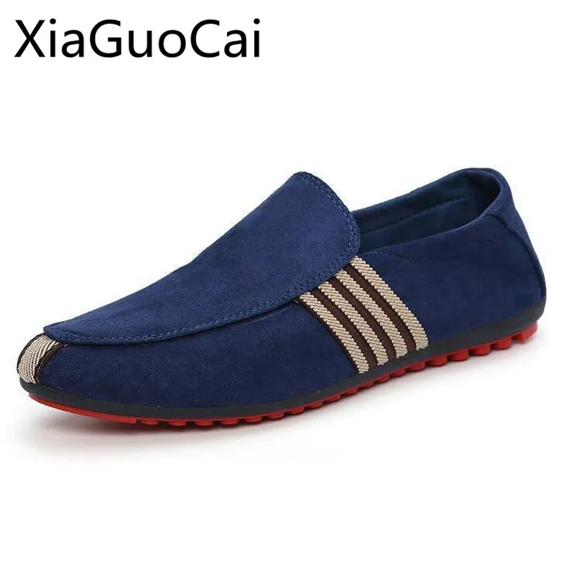 Spring Brand Fashion Men Loafers Slip 