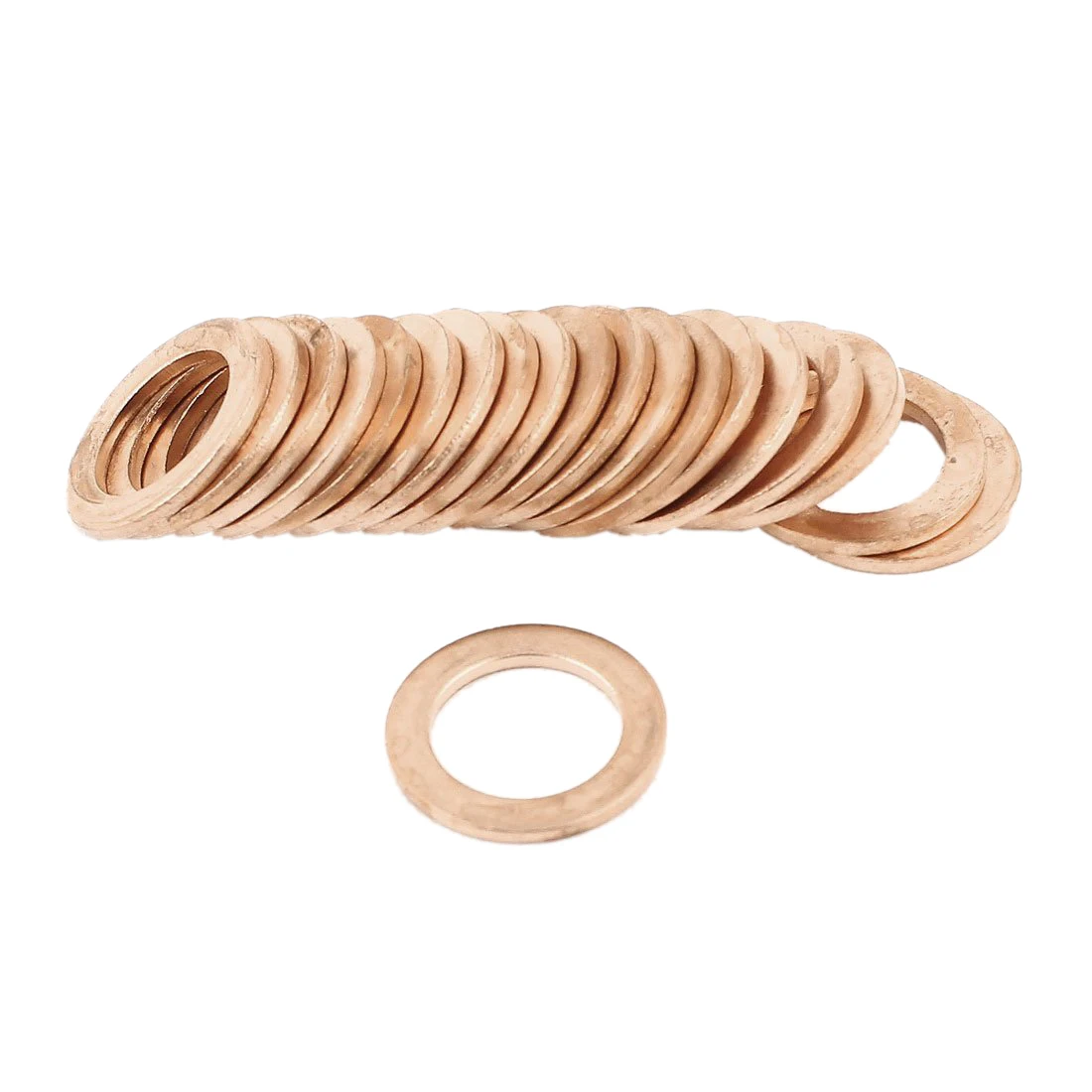 20pcs 12mm x 18mm x 1.5mm Copper Flat Washer Ring Sealing Fittingin