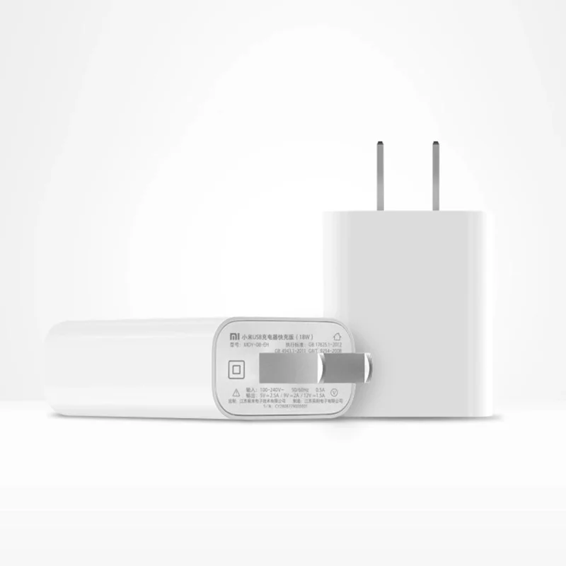 Оригинальное быстрое зарядное устройство Xiaomi 18 Вт выход 5 В = 2 5a 9 А 12 1 вход 50/60 Гц 0