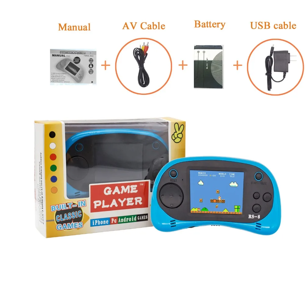 Handheld Game Console for Children Built in 260 Classic Old Video Games Retro Arcade Gaming Player Portable Boy Birthday Gift