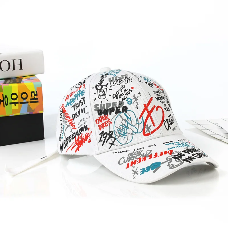 Graffiti Baseball Caps Men Women Sun Caps Hip Hop Hat Summer Breathable Mesh Gorras Unisex For Women golf caps