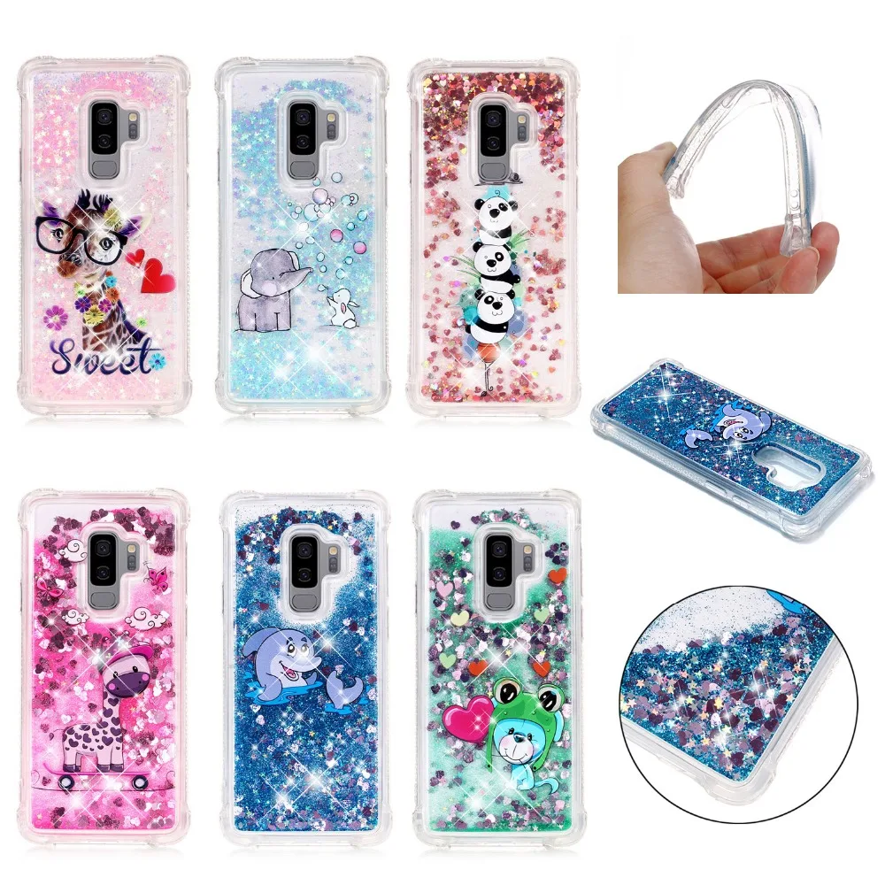 LUCKBUY чехол-накладка из мягкого ТПУ для Samsung Galaxy S5 S6 S7 край S8 S9 Plus Note 8 панда Жираф