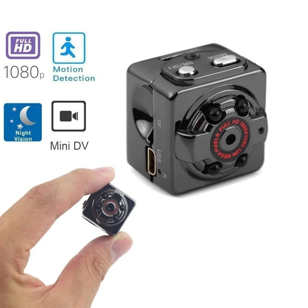 8GB карта + мини камера 1080P Портативная маленькая HD с ночным видением и детективом