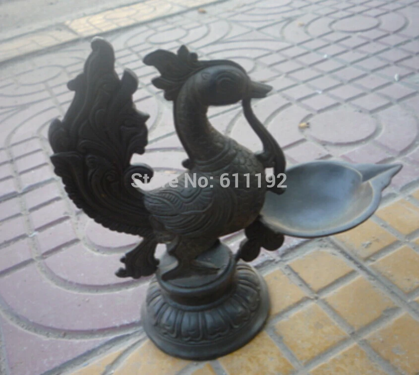 

Old Ming Dynasty copper Kerosene lamps, unique sculpt,Home FengShui decor crafts