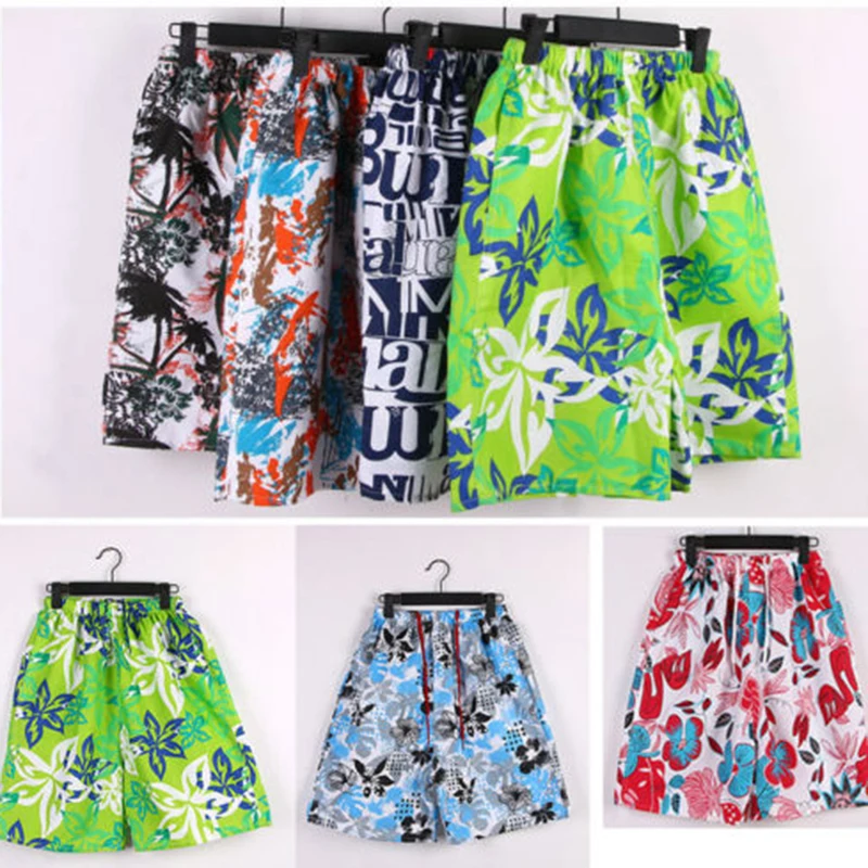 

Loose Pants Flat Men's Beach Surf Board Shorts Printed Summer Random
