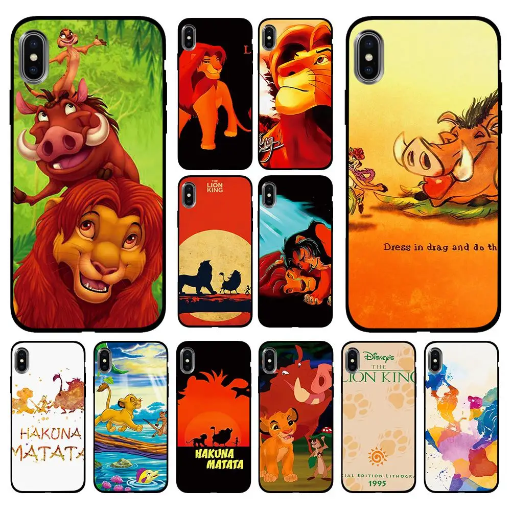Мягкий ТПУ чехол Hakuna Matata the Lion King для Apple iPhone 6 6S 7 8 Plus 5 5S SE X XS MAX XR силиконовые чехлы |