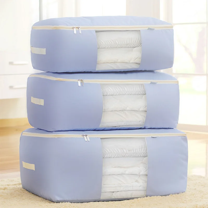 1 Pcs الملابس خزانة المنظم حقيبة الملابس بطانية لحاف خزانة مربع حقيبة المنزل طوي تخزين منظمة غسل مقاوم للرطوبة