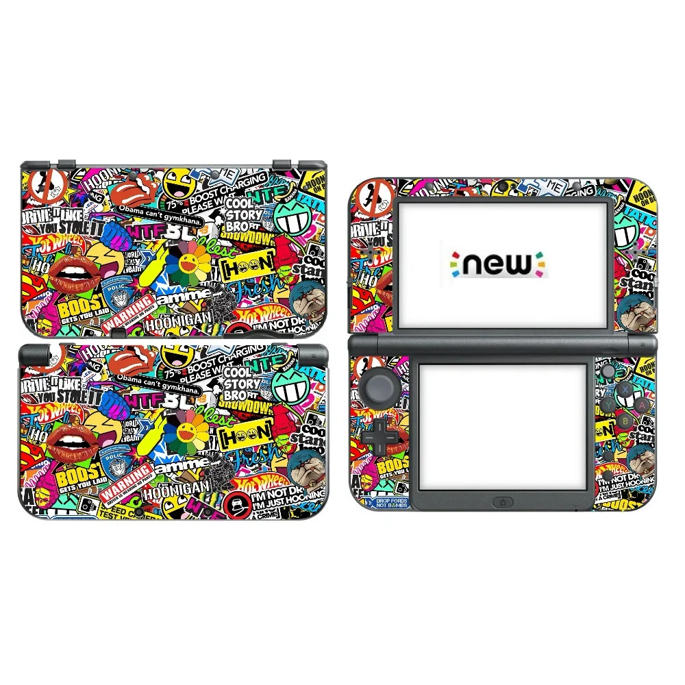 N262 ระเบิดไวนิลสติกเกอร์ผิวสำหรับ Nintendo New 3DS XL LL สกินสติกเกอร์protector sticker