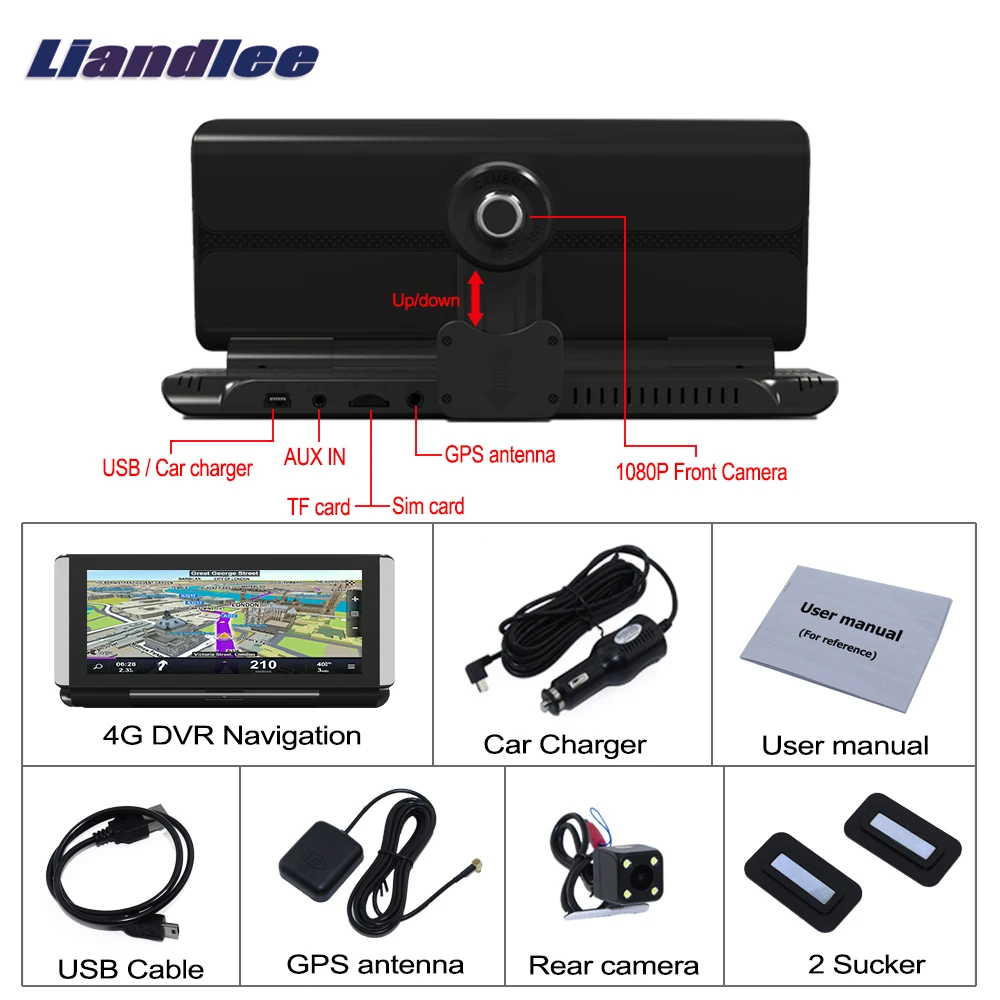 Liandlee для Lexus CT200 200H 2011~ автомобильный Android 4G 1080P DVR Передняя Задняя камера gps Navi Nav карты HD экран Bluetooth WiFi