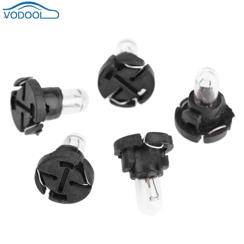 Лампы VODOOL для приборной панели автомобиля 5 шт. T4 12 В Mazda Mitsubishi Audi Honda Toyota