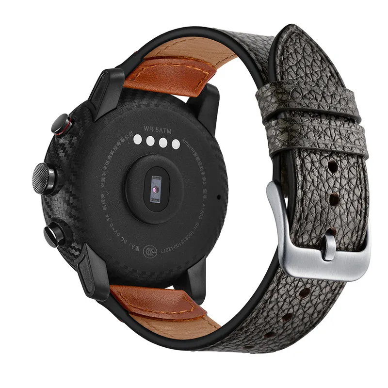 Высокое качество Huami Amazfit Stratos 2 2s 3 ремешок Смарт часы кожаный браслет amazfit pace