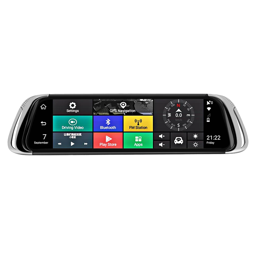 Bluavido 4G 1" ips Автомобильное зеркало заднего вида DVR ADAS Android gps навигация FHD 1080P двойной объектив тире камера WiFi авто видео рекордер