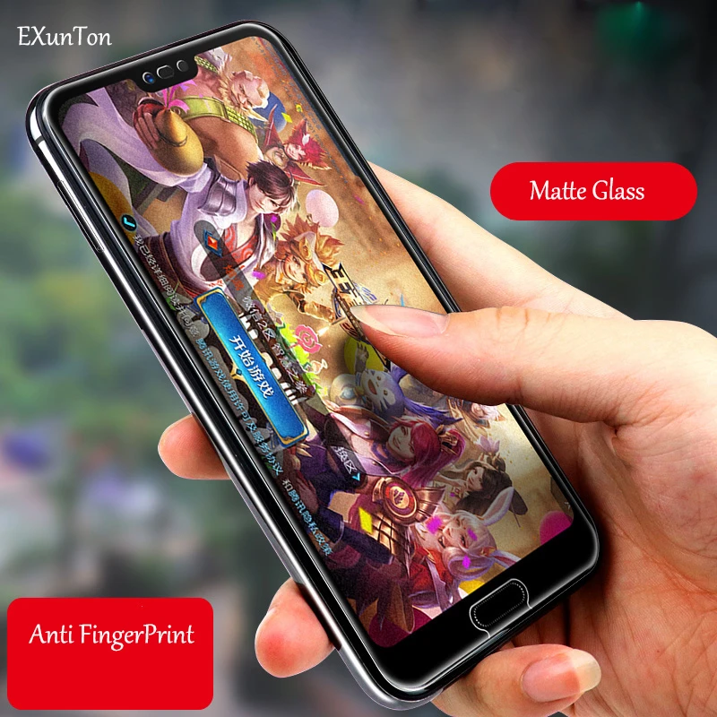 Матовое закаленное стекло против отпечатков пальцев для Huawei Honor 6A 6X матовая