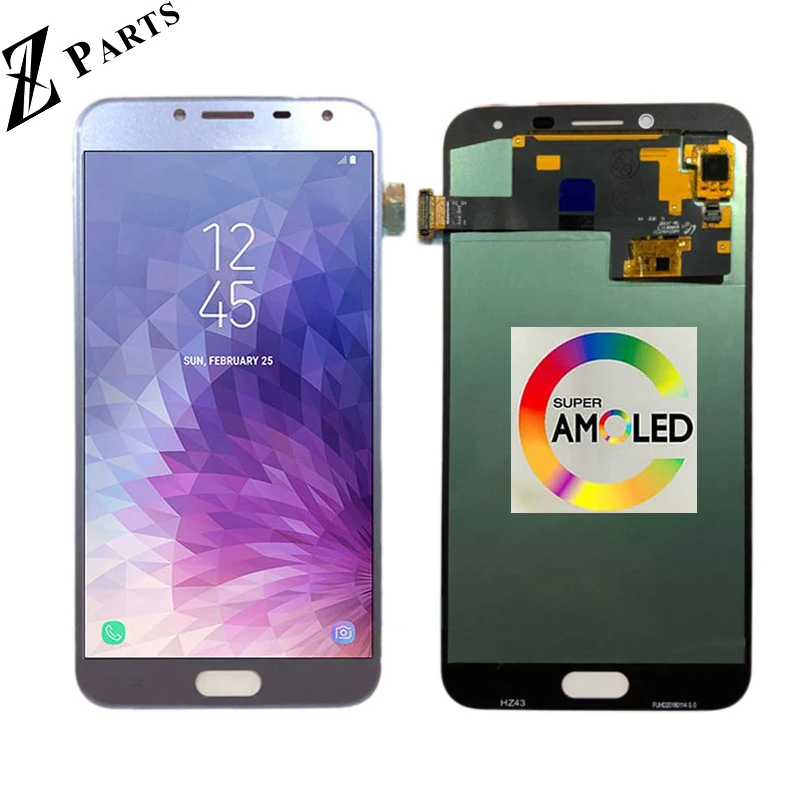 Продажа Супер AMOLED font b lcd b font для samsung Galaxy J4 J400 J400F J400G DS SM J400F ЖК дисплей кодирующий преобразователь сенсорного экрана в сборе Замена