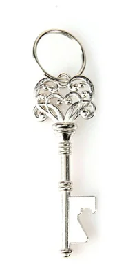 Креативный ключ Ручной Карманный для бутылок открывалка персонализированные королевские принадлежности металлический ключ античная бутылка для пива, вина барная открывашка инструменты - Цвет: Silver