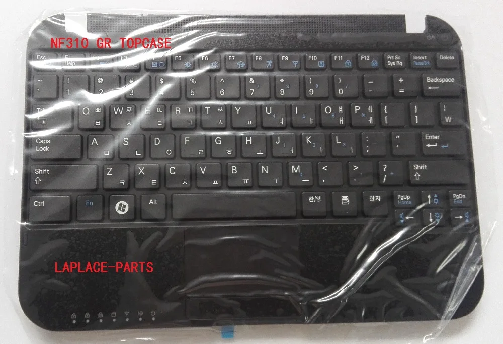 KR/Корейская раскладка черная клавиатура для SAMSUNG NF310 с palmrest BA75-02237A BA59-02525B |