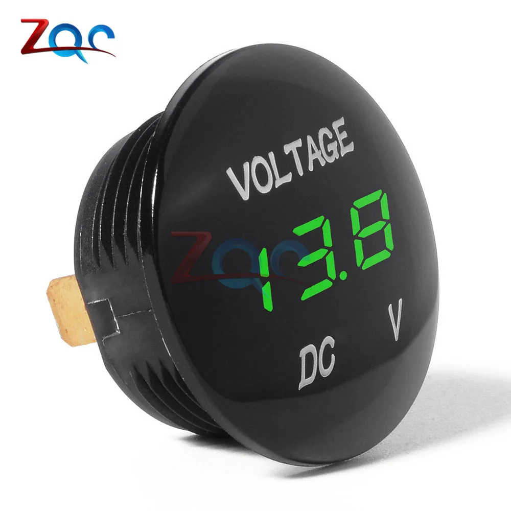 DC 5V-48V LED Digital Voltmeter Ammeter Car Motocycle Voltage Current Meter Volt Detector Tester Monitor Panel electromagnetic field meter Measurement & Analysis Tools