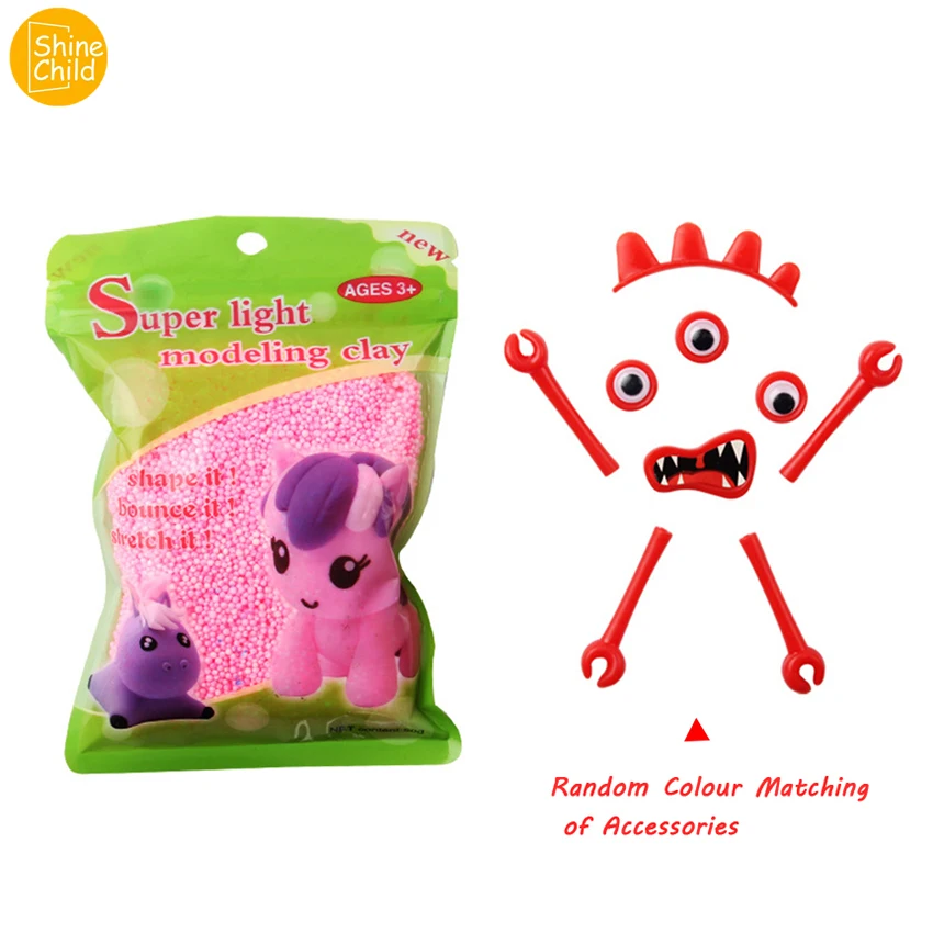 

Small Tiny Foam Beads Slime Balls DIY Monster Slime Snow Mud Foam Filler Light Clay Hand Gum Putty Clay for Arts Crafts Toy Kids
