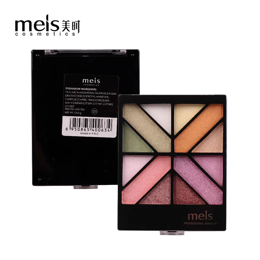 

MEIS Brand Makeup Cosmetics Professional Makeup 12 Color Eye Shadow Eyeshadow Palette Glitter Eyeshadow Eye Shadow Palette 1206