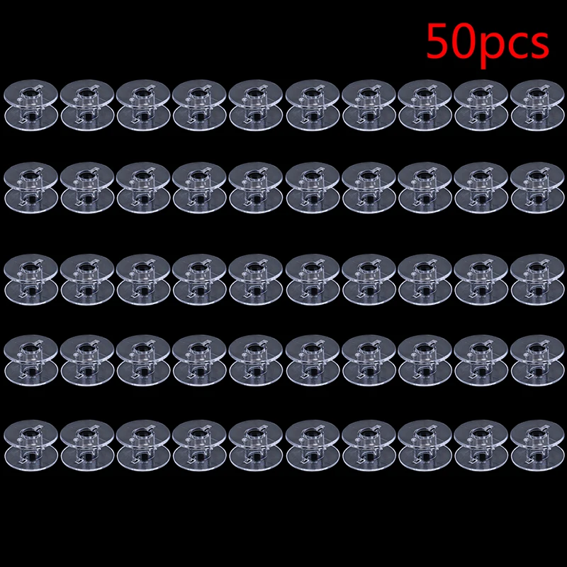 10/50 шт швейная машина бобины Пластик чехол Коробка для хранения стежка Лидер продаж - Цвет: 50pcs