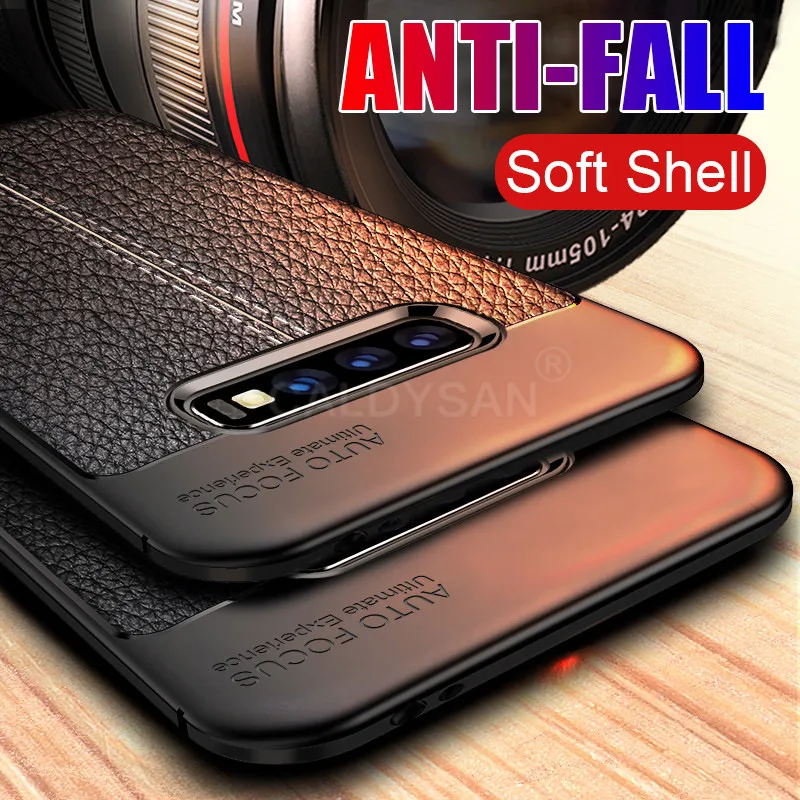 

Luxury Ultra Thin Leather Case Cover On The For Samsung Galaxy S7 Edge S8 S9 S10 Plus Shockproof Case Note 9 8 Soft Phone Case
