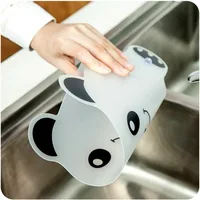 Милая панда форма воды брызговик перегородка доска присоска умывальник раковина доска Кухонные гаджеты непроницаемая водяная перегородка пластина - изображение