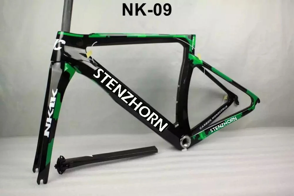 Best white color with white decals 3k carbon road bike 2017 stenzhorn NK1K frame racing bike carbon road frame cheap carbon bikcycle 10