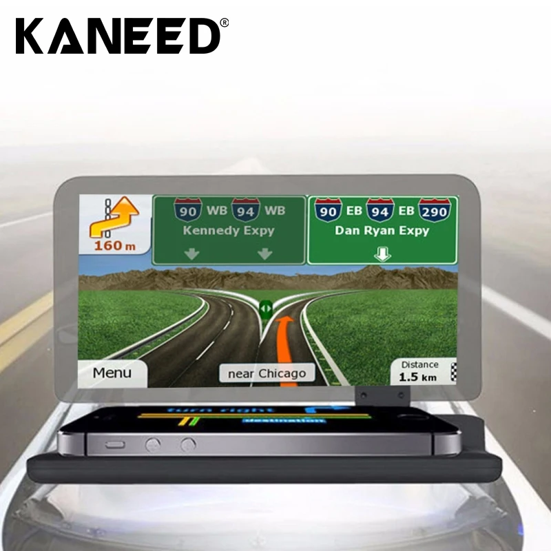 

Universal for iPhone Car Holder GPS HUD Head Up Display Holder Mobile Phone Navigation Bracket for Samsung/ Smartphones