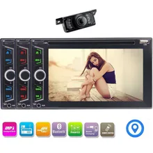 6.2” DVD CD Navigation Multimedia Player in Dash Double Din Car Radio GPS Navigation Wireless Bluetooth Music SWC+Rear Camera
