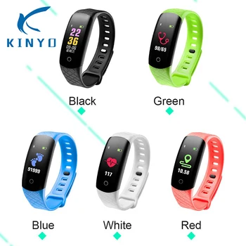 

2018 Multi-color strap smart band USB charging Heart Rate Monitor Riding Color Screen support step by step smartband wristband