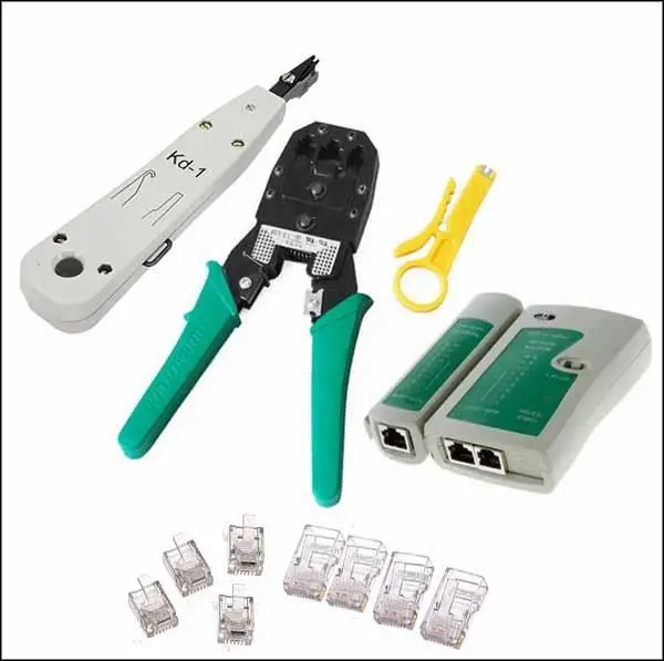 by dhl or ems 10 pieces LAN Network tool set RJ45 RJ11 CAT5 Cable