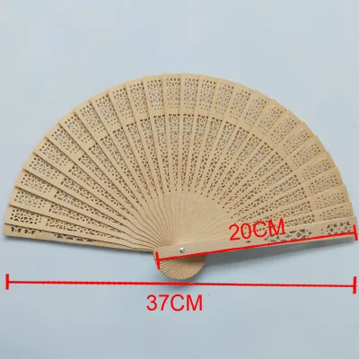 

40pcs Sandalwood Fan Wood Fan Support Mixed Batch Wedding Fan 20CM