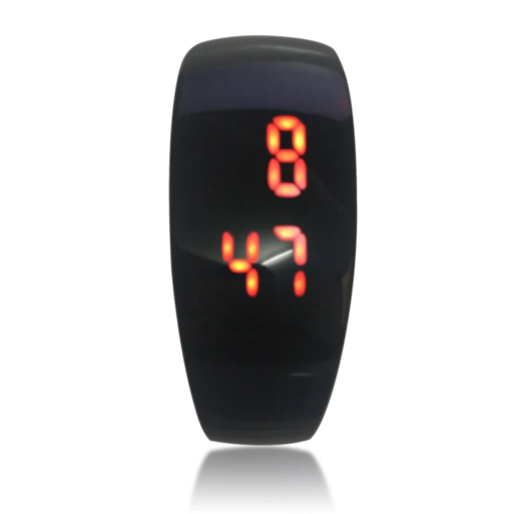 Simple Clock Men Women LED Bracelet Watches Rubber