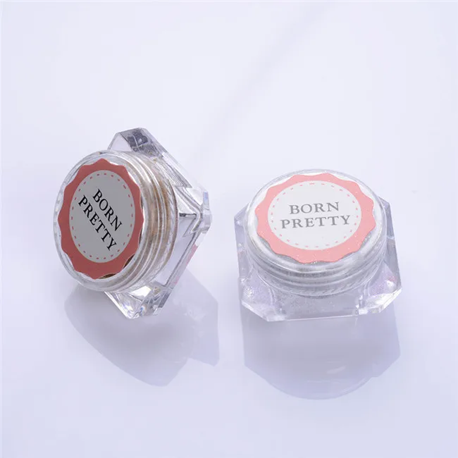 BORN PRETTY, сверкающий зеркальный пигмент для ногтей цвета шампанского, серебристого цвета, порошок для дизайна ногтей, хромированный маникюрный Блестящий УФ-Гель-лак