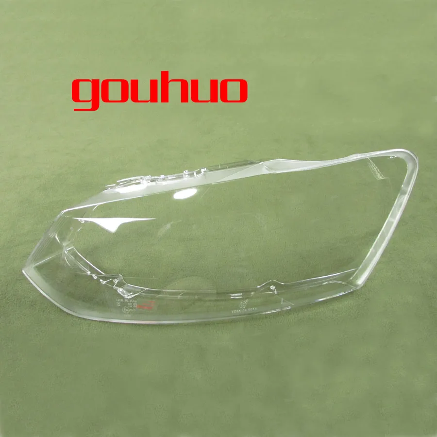 

lamp shade For VW POLO hatchback 11-13 front headlight shell cover transparent lampshade lamp case 2pcs