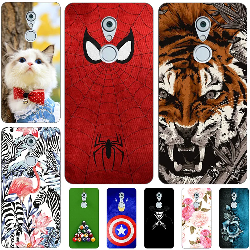 

Lovely Cartoon Phone Cases For ZTE Axon 7 Mini 5.2" Soft Silicone Case Animal Pattern Cover Coque Fundas