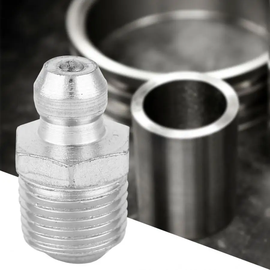 

10 Pcs M10*1 Burly and Durable Grease Nipple for Engineering Machinery Straight Grease Nipple