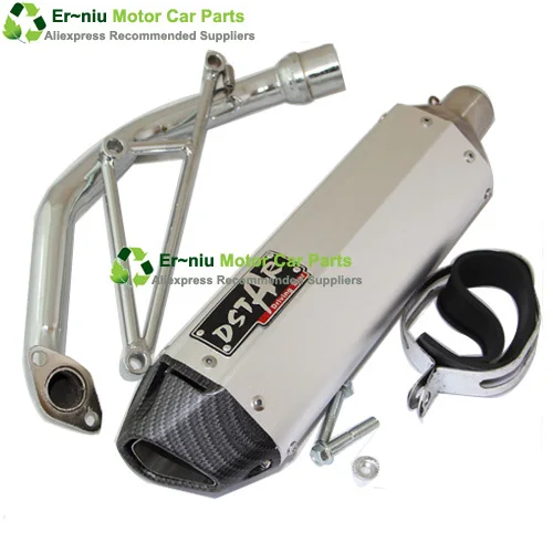 Motorcycle scooter exhaust GY6 125 GY6 150 152QMI 157QMJ Muffler Carbon Fiber and other